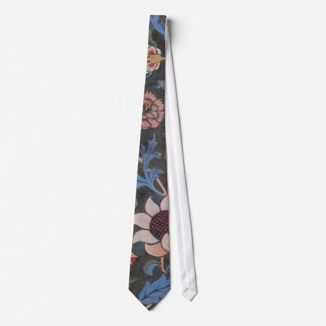 Cravate William Morris Evenlode Textile Floral Art (Devant)