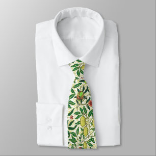 Cravate William Morris Fruits exotiques, jaune citron