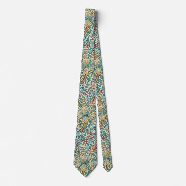 Cravate William Morris "Lily d'Or" 3 (Devant)