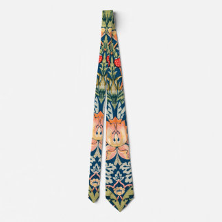 Cravate William Morris Strawberry Thief Motif floral