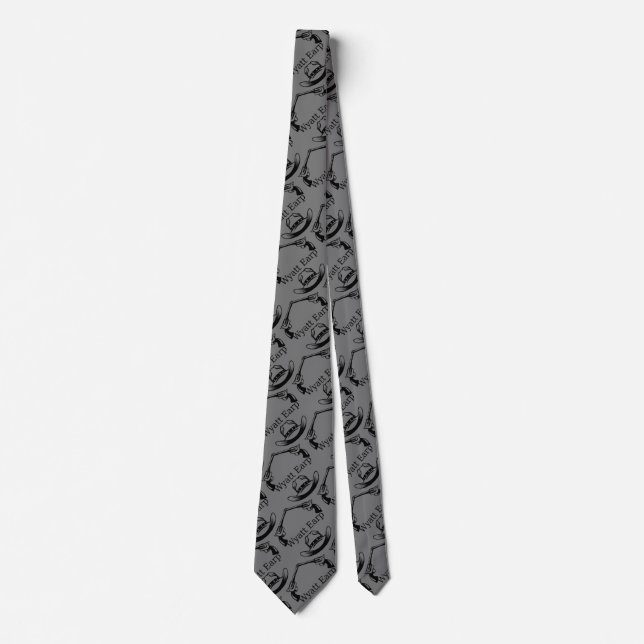 Cravate Wyatt Earp Cowboy Lawman Country Western Neck Ti (Devant)