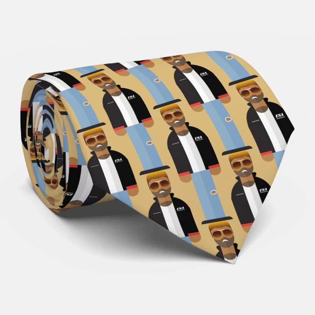 Cravate Yog – Pop Icon Pattern Tie (Roulé)