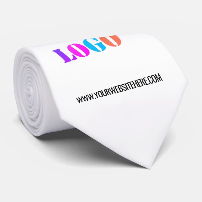 Cravate Your Logo Name Site web Promotional Personalized (Roulé)