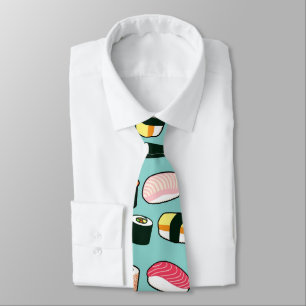Cravate Yummy Sushi Fun Motif illustré