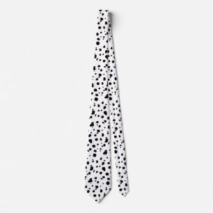 Cravate Zones Dalmatiennes Noires modernes