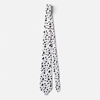 Cravate Zones Dalmatiennes Noires modernes