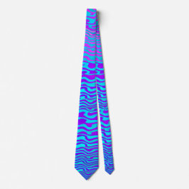 Cravates Avec Bleu, Violet, Formes D'Ondes Magenta