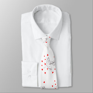 Cravates de créateur pour hommes Parapluie Cœurs R