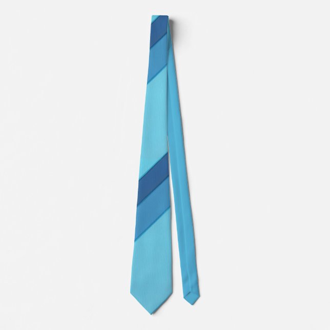 Cravates diagonaux larges bandes bleues (Devant)