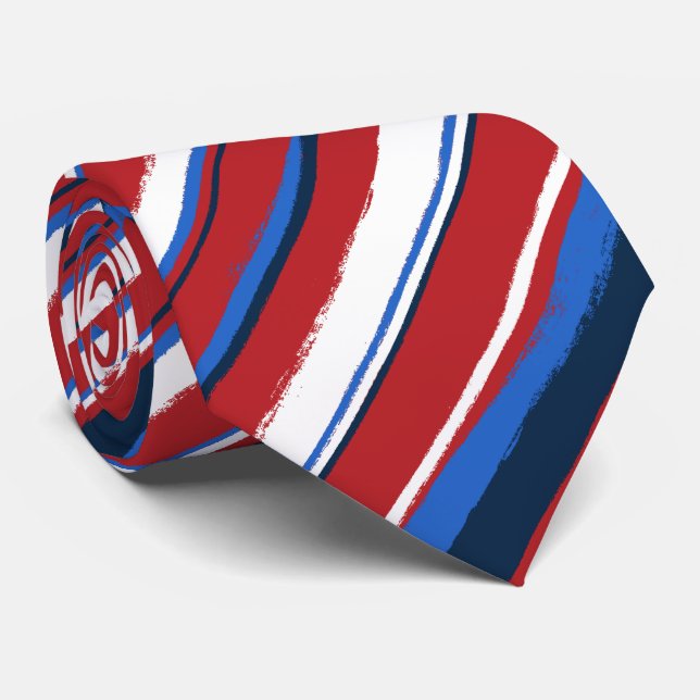 Cravates rayées Painterly (Roulé)