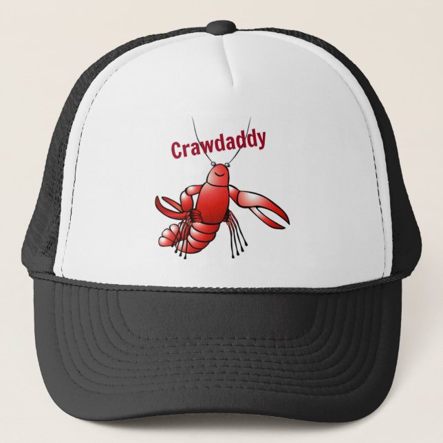 Crawdaddy Red Crayfish Truckerkappe (Vorderseite)