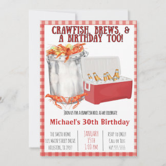 Crawfish Boil - 30. Geburtstag - Party Einladung