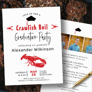 Crawfish Boil 3 Foto GRILLEN Graduation Party Einladung