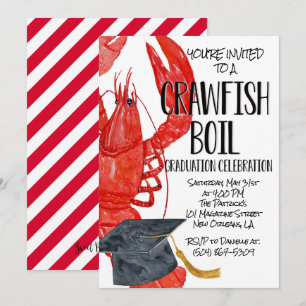 Crawfish Boil Abschluss Einladung