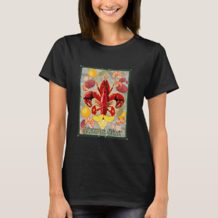 Crawfish Boil Cool Fleur de Feast Cajun Food T-Shirt
