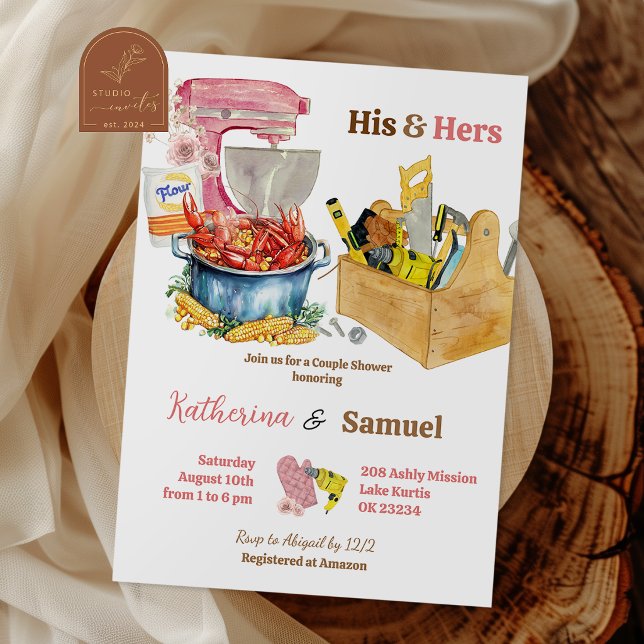Crawfish Boil Couples Shower Invitation Einladung (Von Creator hochgeladen)