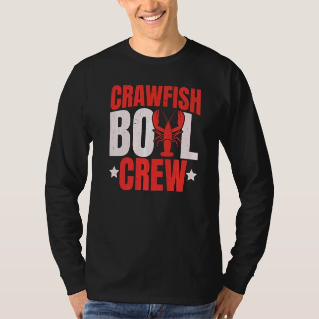 Crawfish Boil Crew Crawfish Cajun Jahreszeit T-Shirt (Vorderseite)
