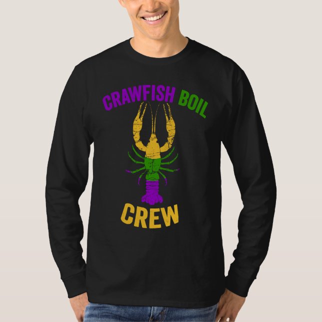 Crawfish Boil Crew Tee Lobster Crayfish Mardi Gras (Vorderseite)