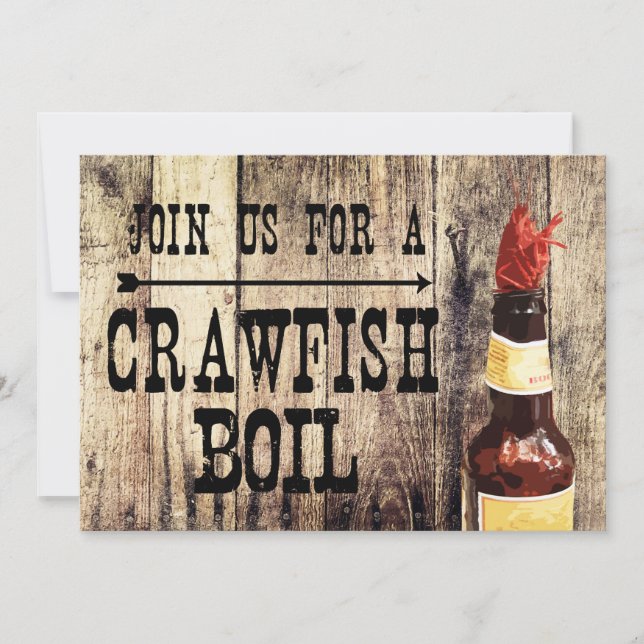 Crawfish Boil Einladung (Vorderseite)