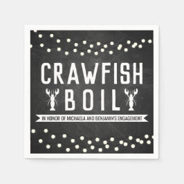 Crawfish Boil-Engagement-Partei Serviette