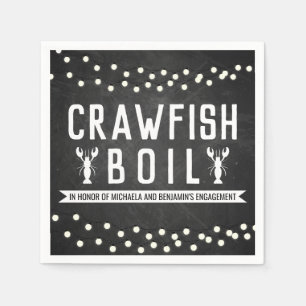 Crawfish Boil-Engagement-Partei Serviette