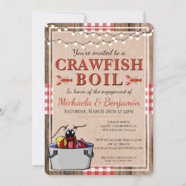 Crawfish Boil Engagement Party Paare Dusche Einladung