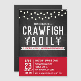 Crawfish Boil Engagement Party Paare Dusche Magneteinladung