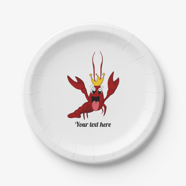 Crawfish Boil Jährliche Wiedersehen-Partys Pappteller (Vorderseite)