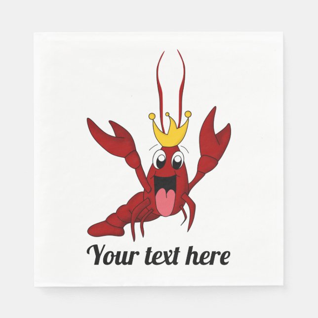 Crawfish Boil Jährliche Wiedersehen-Partys Serviette (Vorderseite)