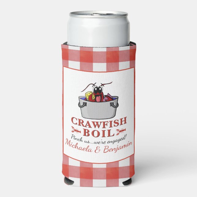 Crawfish Boil Lobster Grillparty Selters Dosenkühler (Seltzer Vorderseite)