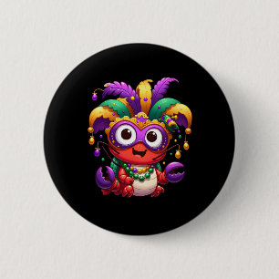 Crawfish Boil Mardi Gras Costume Masquerade Men Wo Button