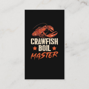 Crawfish Boil Master Sea Food Crayfish Cook Visitenkarte
