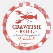 Crawfish Boil Meeresfrüchte Party Rote Picnische V