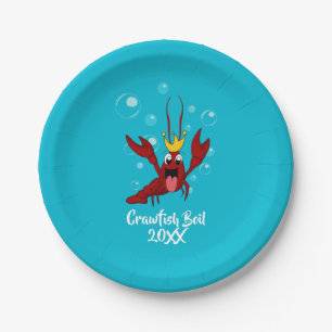 Crawfish Boil mit Crawfish King Pappteller