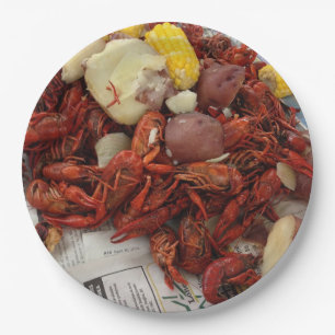 Crawfish Boil Paper Party Plate Pappteller