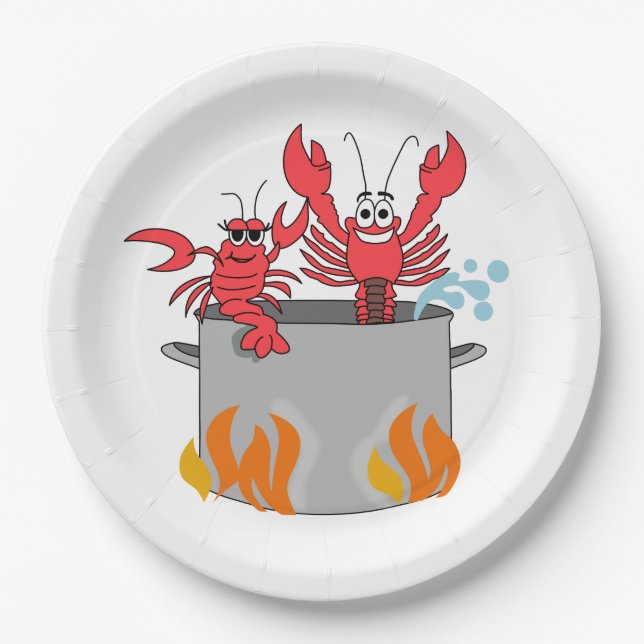 Crawfish Boil Pappteller (Vorderseite)