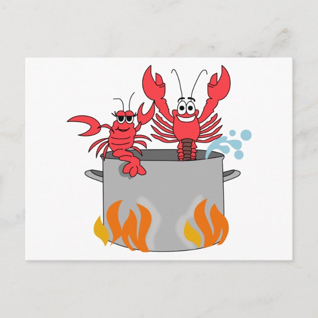 Crawfish Boil Postkarte (Vorderseite)