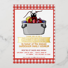 Crawfish Boil Seafood Party Picnic Family Wiederse Folieneinladung