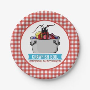 Crawfish Boil Seafood Party Picnic Family Wiederse Pappteller