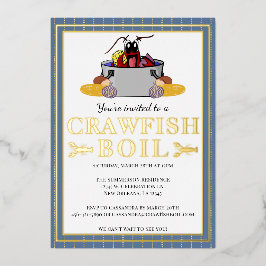 Crawfish Boil Summer Seafood Barbecue Party Folieneinladung