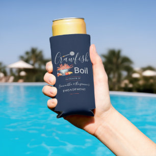Crawfish Boil Verlobung Kochen Meeresfrüchte Selters Dosenkühler