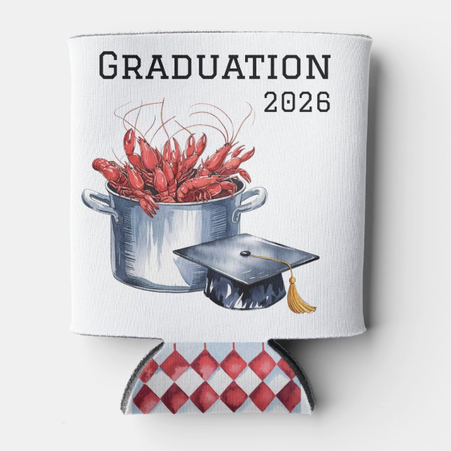 Crawfish & Caps: Ein gekochter Abschluss Dosenkühler (Vorderseite)