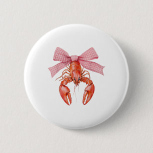 Crawfish Coquette Bow Crawfish Boil Lobster Cajun Button