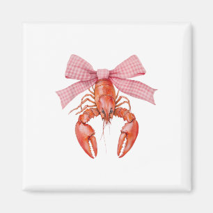 Crawfish Coquette Bow Crawfish Boil Lobster Cajun Magnet