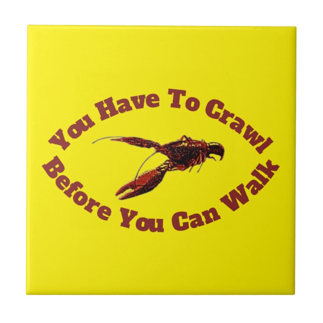 Crawfish Crawl vor dem Design Fliese (Vorderseite)