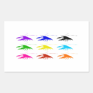Crawfish (Crayfish) Rechteckiger Aufkleber