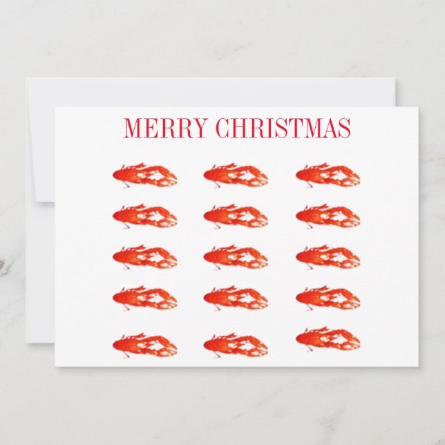 Crawfish Frohe Weihnachten (Vorderseite)