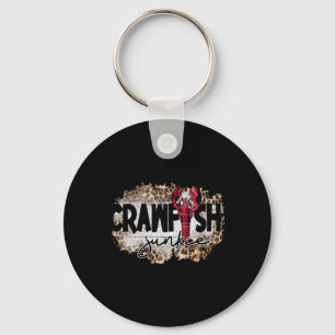 Crawfish Junkie Leopard Cajun Hummer für Männer Fr Schlüsselanhänger