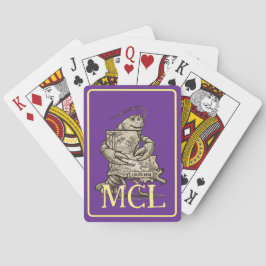 Crawfish Liebe Louisiana Spielkarten Monogrammiert