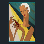 Crawfish Pinch Schwanz Art Deco Poster<br><div class="desc">Crawfish Pinch Schwanz Art Deco</div>